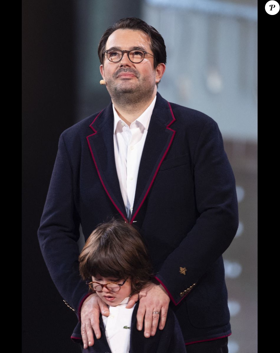 Exclusif - Jean-François Piège et son fils Antoine - Surprises - Enregistrement de l'émission "La Chanson secrète 11" à Paris, diffusée le 24 juin sur TF1. © Jacovides-Moreau / Bestimage