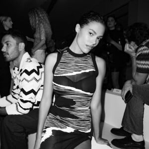 Tina Kunakey au défilé Missoni "Collection Prêt-à-Porter Printemps/Eté 2023" lors de la Fashion Week de Milan (MLFW), le 25 septembre 2022. 