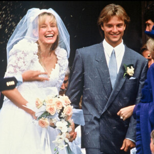 Mariage de David Hallyday et Estelle Lefébure.