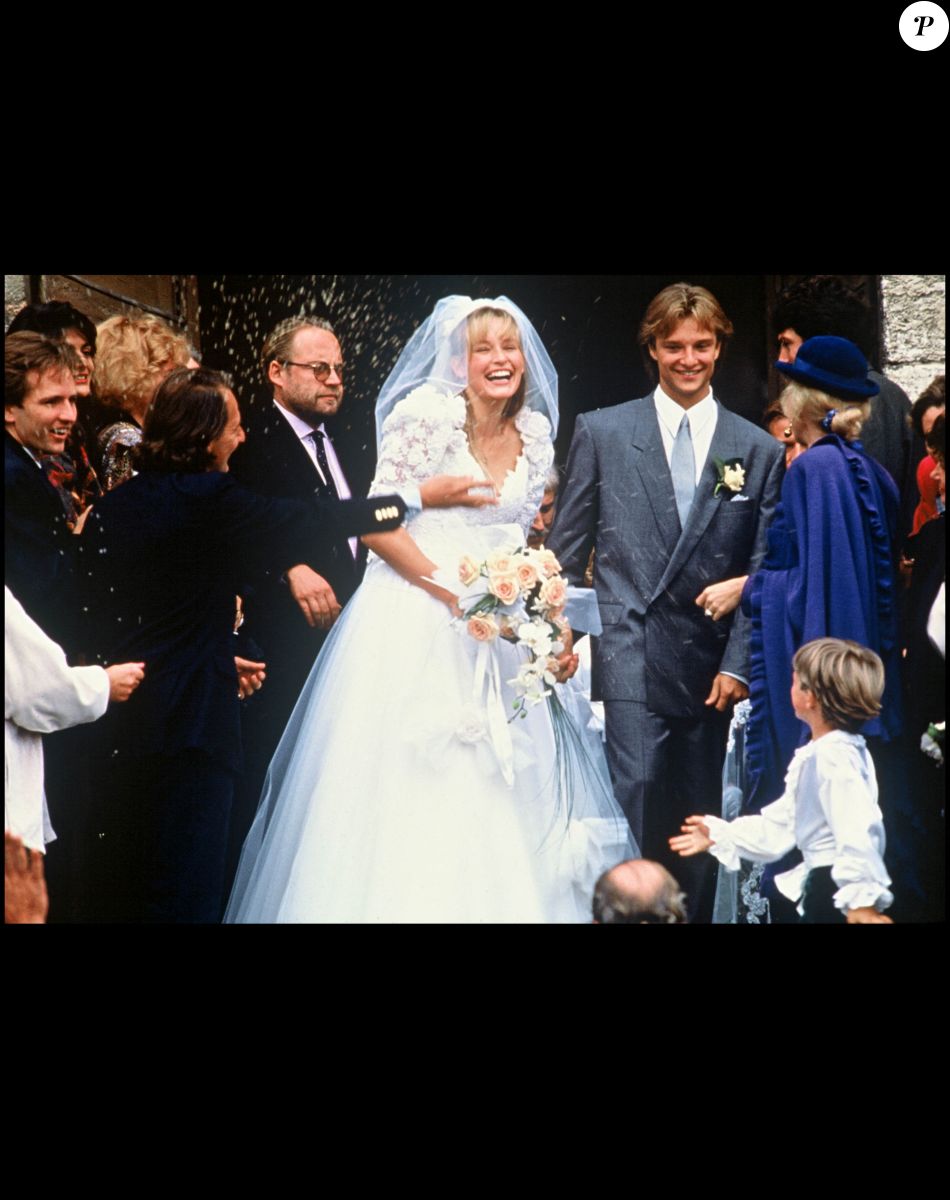 Mariage de David Hallyday et Estelle Lefébure.