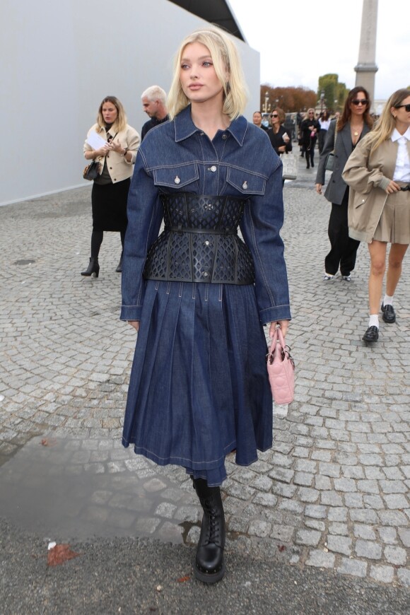 Elsa Hosk - Célébrités au défilé Dior Collection Femme Prêt-à-porter Printemps/Eté 2023 lors de la Fashion Week de Paris, France, le 27 septembre 2022. 
