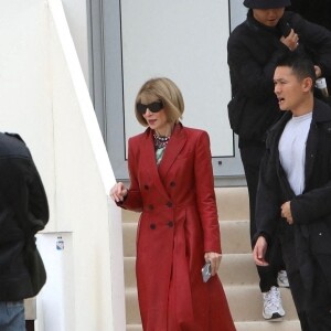 Anna Wintour - Célébrités au défilé Dior Collection Femme Prêt-à-porter Printemps/Eté 2023 lors de la Fashion Week de Paris, France, le 27 septembre 2022. 