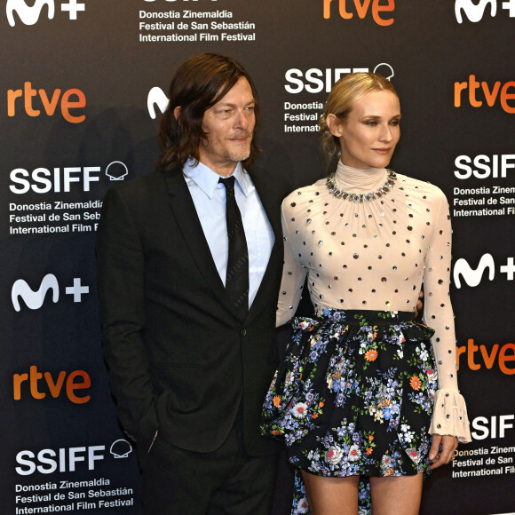 Norman Reedus et sa compagne Diane Kruger à la première de "Marlowe" au 70ème Festival du Film de Saint-Sébastien, le 24 septembre 2022. © Future-Image via Zuma Press/Bestimage 