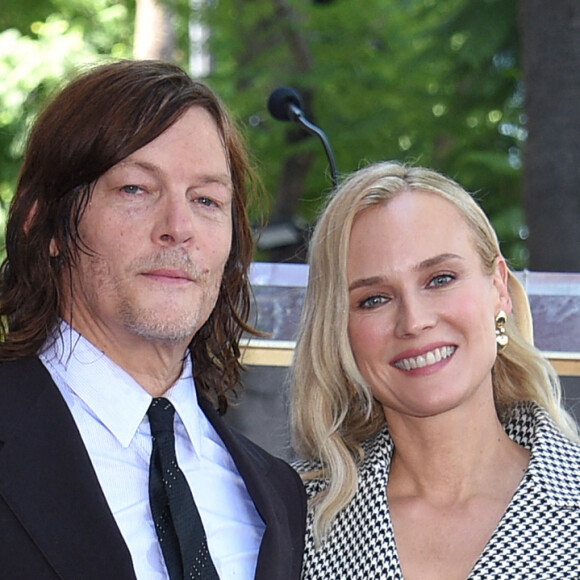 Norman Reedus et Diane Kruger au Walk of Fame d'Hollywood pour le dévoilement de l'étoile de la star de The Walking Dead le 27 septembre 2022. Photo by OConnor/AFF/ABACAPRESS.COM