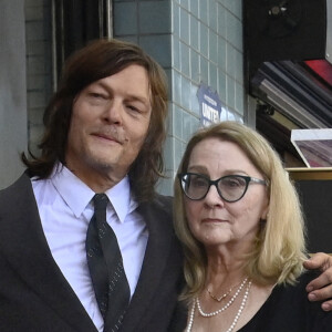 Norman Reedus et sa mère Marianne au Walk of Fame d'Hollywood pour le dévoilement de l'étoile de la star de The Walking Dead le 27 septembre 2022. Photo by OConnor/AFF/ABACAPRESS.COM