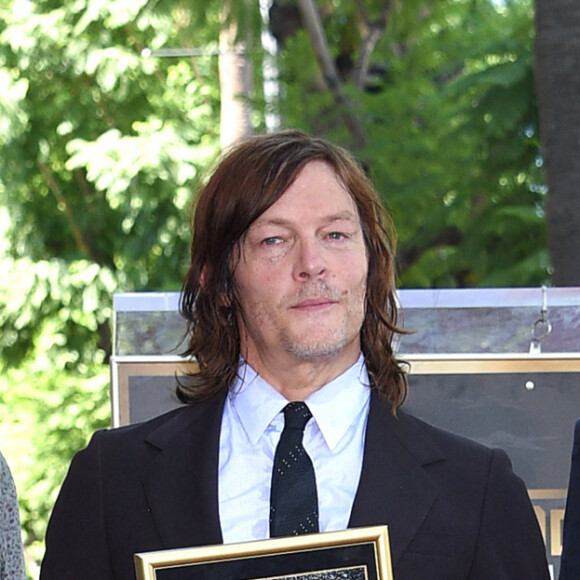 Norman Reedus, Greg Nicotero et Jon Bernthal au Walk of Fame d'Hollywood pour le dévoilement de l'étoile de la star de The Walking Dead le 27 septembre 2022. Photo by OConnor/AFF/ABACAPRESS.COM