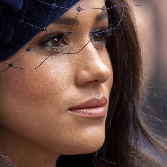 Meghan Markle, duchesse de Sussex, assiste au 'Remembrance Day', une cérémonie d'hommage à tous ceux qui sont battus pour la Grande-Bretagne, à Westminster Abbey, le 7 novembre 2019. 