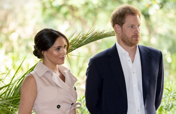 Le prince Harry, duc de Sussex et Meghan Markle, duchesse de Sussex lors d'une réception à Johannesburg le 2 octobre 2019.