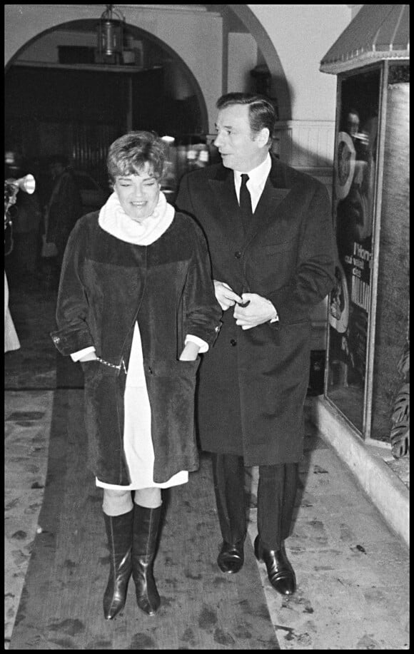 Simone Signoret et Yves Montand en 1968 à Paris