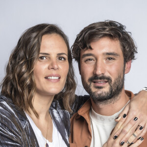 Jérémy Frerot et sa femme Laure Manaudou - Backstage - Enregistrement de l'émission "La Chanson secrète 11" à Paris. © Cyril Moreau / Bestimage.
