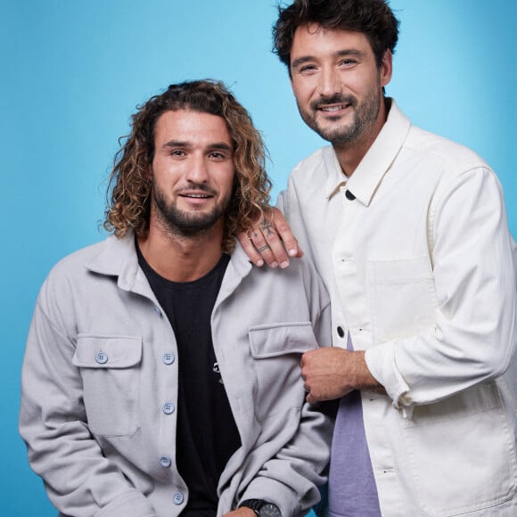 Lucas Frérot et Jérémy Frérot - Studio - Enregistrement de l'émission "Duos Mystères" à la Seine Musicale à Paris, qui sera diffusée le 12 juin sur TF1 © Gaffiot-Moreau / Bestimage.