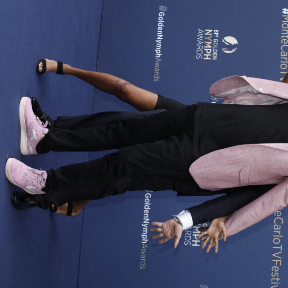 Eric Antoine, Stéphane Plaza et Karine le Marchand - Cérémonie de clôture du 61ème Festival de Télévision de Monte Carlo le 21 juin 2022. © Denis Guignebourg/Bestimage.