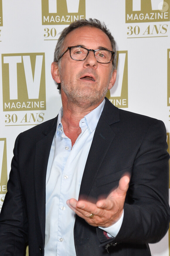 Exclusif - Christophe Dechavanne - Soirée d'anniversaire des 30 ans de TV Magazine au Pavillon des Champs-Elysées à Paris le 17 octobre 2017. © Coadic Guirec/Bestimage