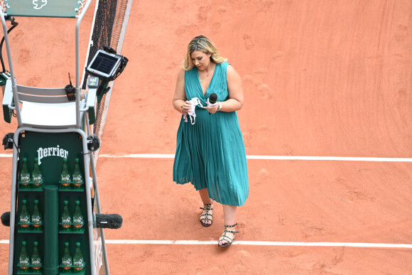 Marion Bartoli aux Internationaux de France à Roland Garros, à Paris, France, le 3 juin 2021. © Chryslene Caillaud/Panoramic/Bestimage 