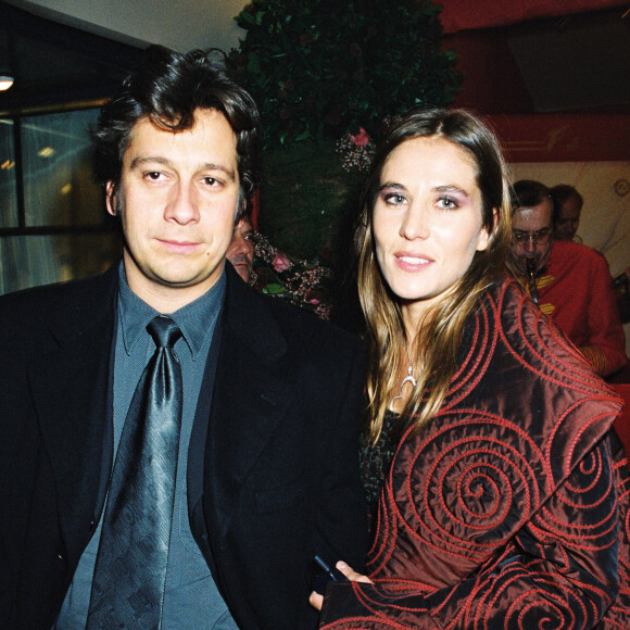 Laurent Gerra et Mathilde Seigner à la soirée des César.