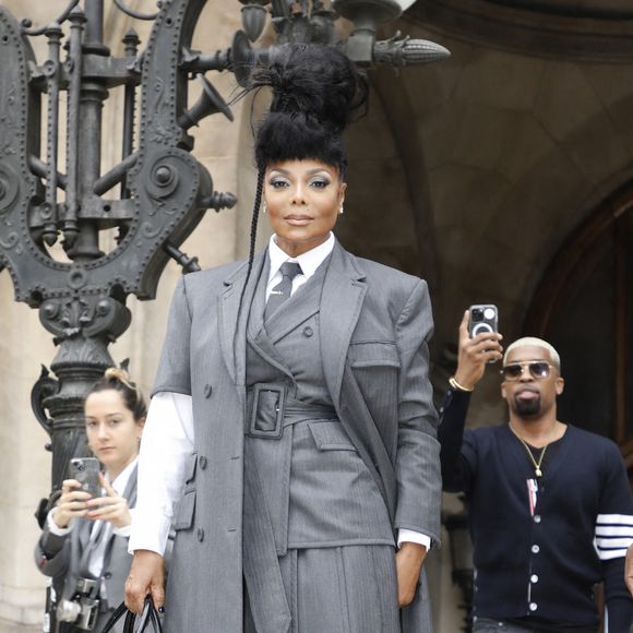 Janet Jackson - Arrivées au défilé Thom Browne Collection Femme Prêt-à-porter Printemps/Eté 2023 lors de la Fashion Week de Paris (PFW), France, le 3 octobre 2022. © Denis Guignebourg/Bestimage
