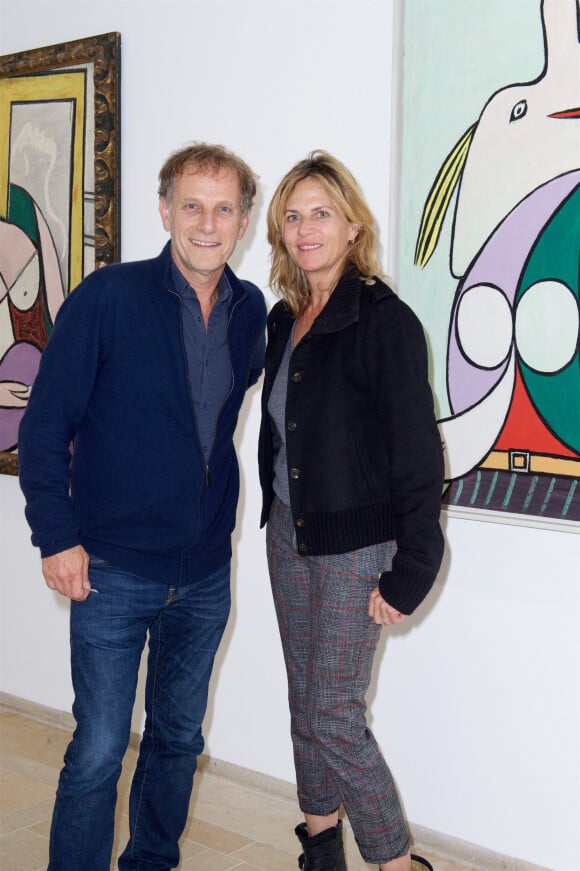 Semi-exclusif - Charles Berling et Virginie Coupérie-Eiffel - Inauguration de l'exposition "Picasso 1932, Année érotique" au Musée national Picasso à Paris le 10 octobre 2017 © Julio Piatti/bestimage