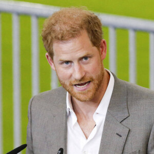 Le prince Harry et Meghan Markle participent à la conférence de presse des Invictus Games 2023 à Dusseldorf, Allemagne le 6 septembre 2022. © Imago / Panoramic / Bestimage 