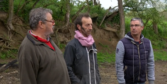 Alain et ses prétendants Gilbert, Alain et Jean-Noël dans "L'amour est dans le pré" - M6