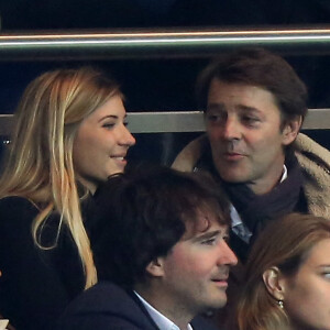 Francois Baroin et sa fille Constance - Match de coupe de la ligue PSG - Marseille au Parc des Princes, le 31 octobre 2012.