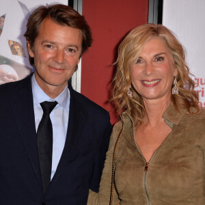 François Baroin et sa compagne Michèle Laroque - Avant-première du film Brillantissime au cinéma Publicis à Paris, France. © Veeren/Bestimage.