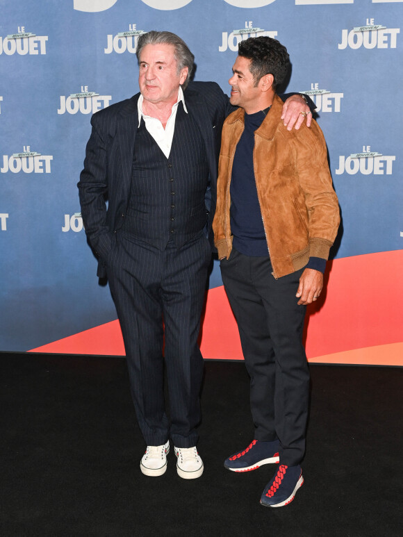 Daniel Auteuil et Jamel Debbouze - Avant-première du film "Le Nouveau Jouet" au Grand Rex à Paris le 9 octobre 2022. © Coadic Guirec/Bestimage