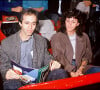 Jean-Jacques Goldman et Catherine Morlet lors de l'open de tennis de Paris-Bercy en 1990