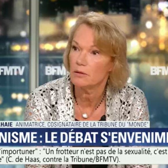 Brigitte Lahaie face à la militante Caroline Haas - "BFMTV", 10 janvier 2018.