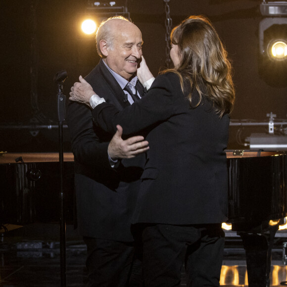 Michel Jonasz et Jane Birkin - Enregistrement de l'émission "Le grand échiquier", diffusée le 29 avril sur France 2 © Cyril Moreau / Bestimage