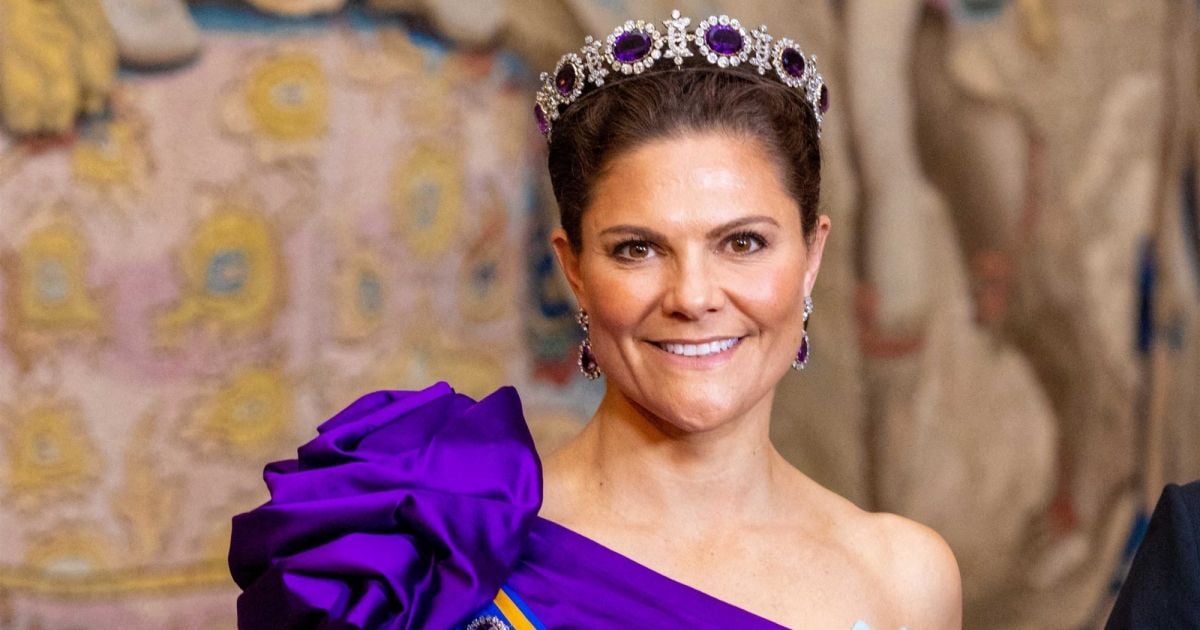 La princesse Victoria de Suède Banquet d'état au palais royal de