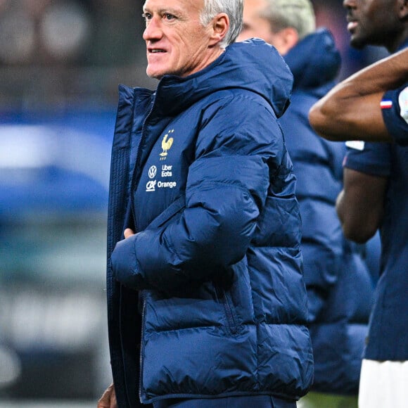 joie des joueurs de l equipe de France en fin de match Didier Deschamps - Selectionneur / Entraineur (Fra) - Match de la 5ème et avant-dernière journée de Ligue des nations entre la France et l'Autriche (2-0) au Stade de France à Saint-Denis le 22 septembre 2022.