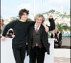 Louis Garrel et son père Philippe lors du Festival de Cannes en 2008