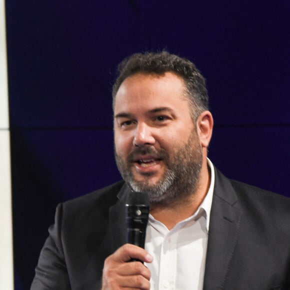 Bruce Toussaint - Conférence de presse de rentrée de BFM.TV à Paris le 5 septembre 2019. © Guirec Coadic / Bestimage