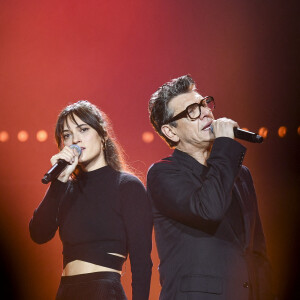 Exclusif - Marc Lavoine en duo avec Madimmi - 10e édition du concert "Leurs voix pour l'espoir" à l'Olympia de Paris. Le 17 octobre 2022. © Pierre Perusseau / M. Ausset-Lacroix / Bestimage