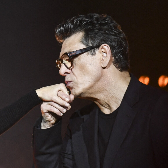 Exclusif - Marc Lavoine en duo avec Madimmi - 10e édition du concert "Leurs voix pour l'espoir" à l'Olympia de Paris. © Pierre Perusseau / M. Ausset-Lacroix / Bestimage