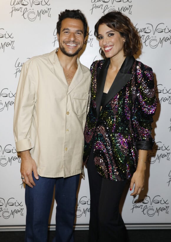 Exclusif - Le chanteur Amir, Laurie Cholewa - 10e édition du concert "Leurs voix pour l'espoir" à l'Olympia de Paris. Le 17 octobre 2022. © Pierre Perusseau / M. Ausset-Lacroix / Bestimage