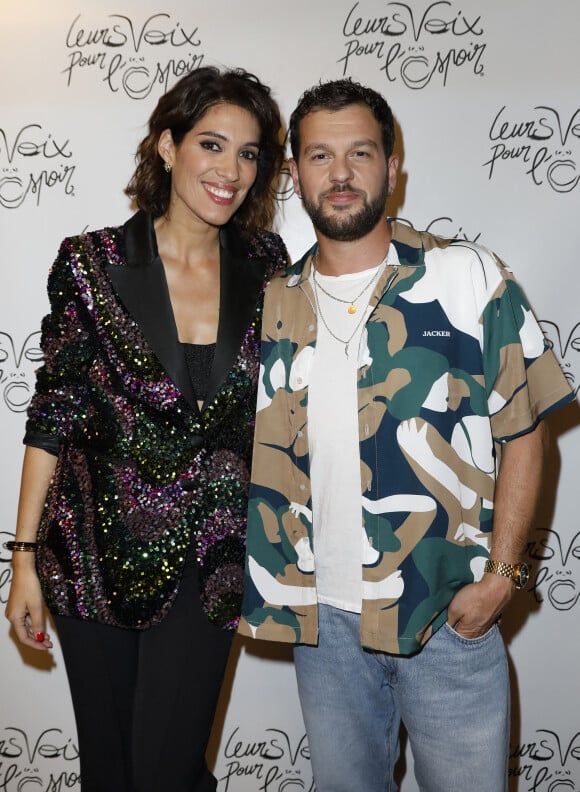 Exclusif - Laurie Cholewa, Claudio Capéo - 10e édition du concert "Leurs voix pour l'espoir" à l'Olympia de Paris. Le 17 octobre 2022. © Pierre Perusseau / M. Ausset-Lacroix / Bestimage