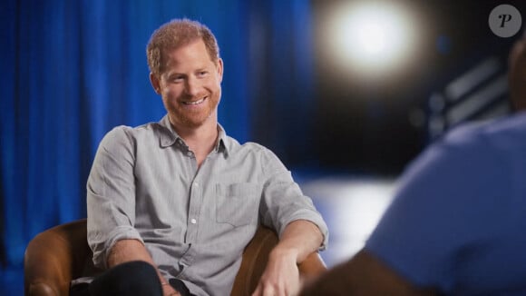 Le prince Harry réalise une série d'interviews sur le thème de la santé mentale avec Chloe Kim, Adam M.Grant et Blu Mendoza dans le cadre d'un film promotionnel pour sa start-up caritative "Better Up". © JLPPA/Bestimage 