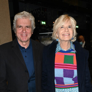 Claude Sérillon et sa compagne Catherine Ceylac - Vernissage de l'exposition Jean Gabin à l'Espace Landowski / Musée des Années 30 à Boulogne-Billancourt le 8 mars 2022. © Coadic Guirec/Bestimage