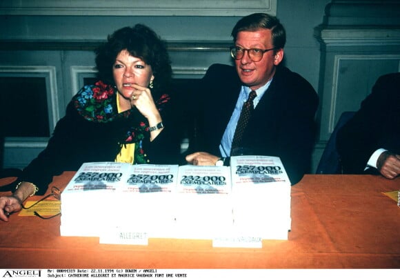 Catherine Allégret et son mari Maurice Vaudaux en 1994. 