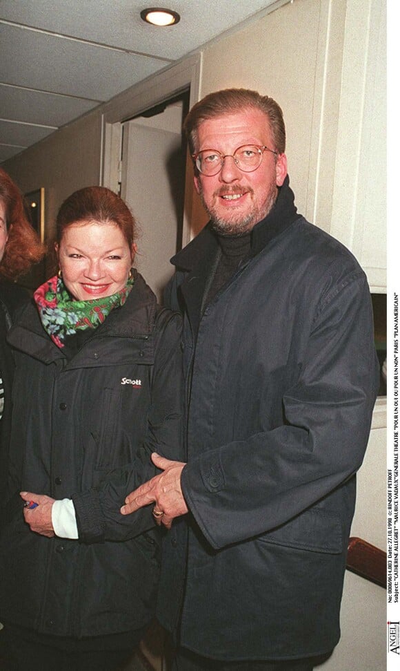 Catherine Allégret et son mari Maurice Vaudaux en 1998. 