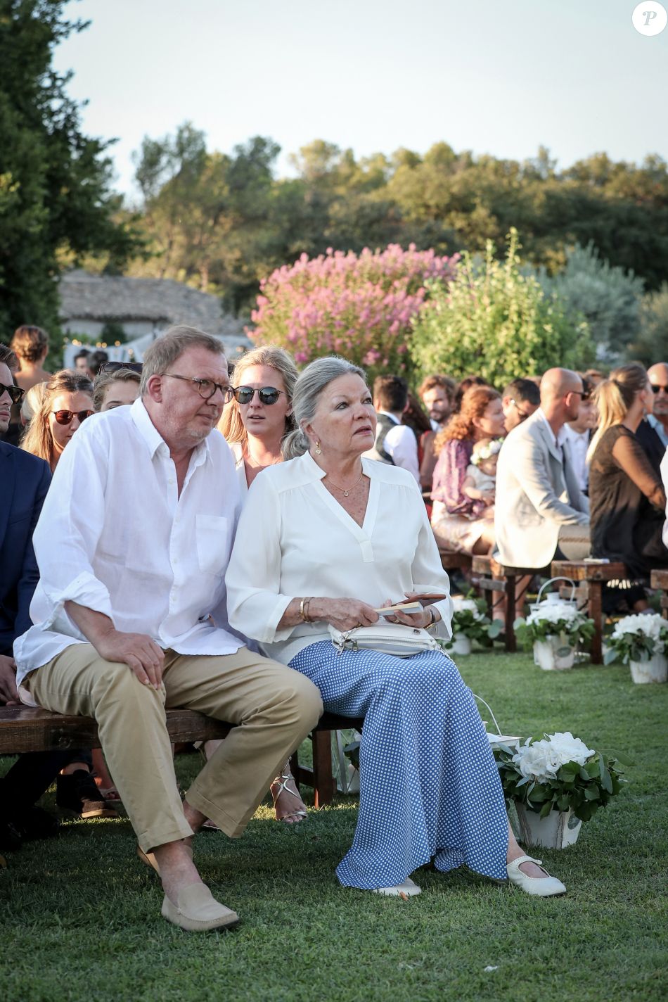 Films Et Séries Tv Avec Maurice Vaudaux Maurice Vaudaux et sa femme Catherine Allégret - Cérémonie religieuse -  Mariage de Benjamin Castaldi et Aurore Aleman au Mas de La Rose à  Eygalières, le 27 août - Purepeople