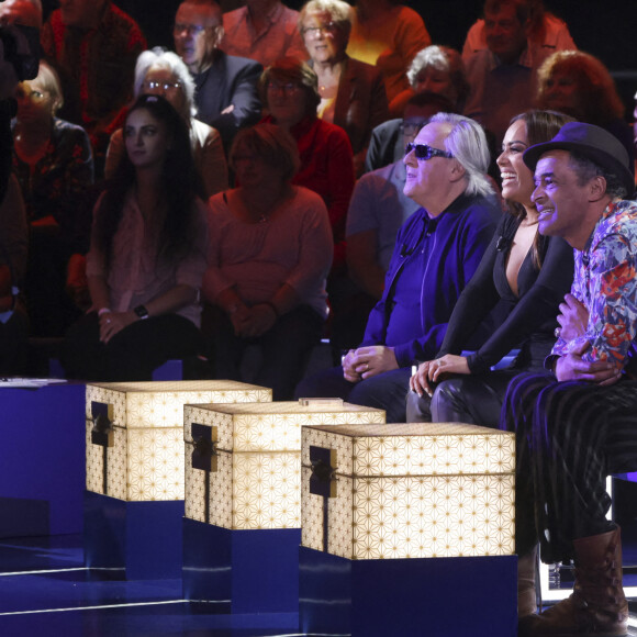 Exclusif - Gilbert Montagné, Amel Bent, Yannick Noah - Enregistrement de l'émission "La boîte à secrets 13", présentée par F.Bollaert, et diffusée le 21 octobre sur France 3.© Jack Tribeca / Bestimage 