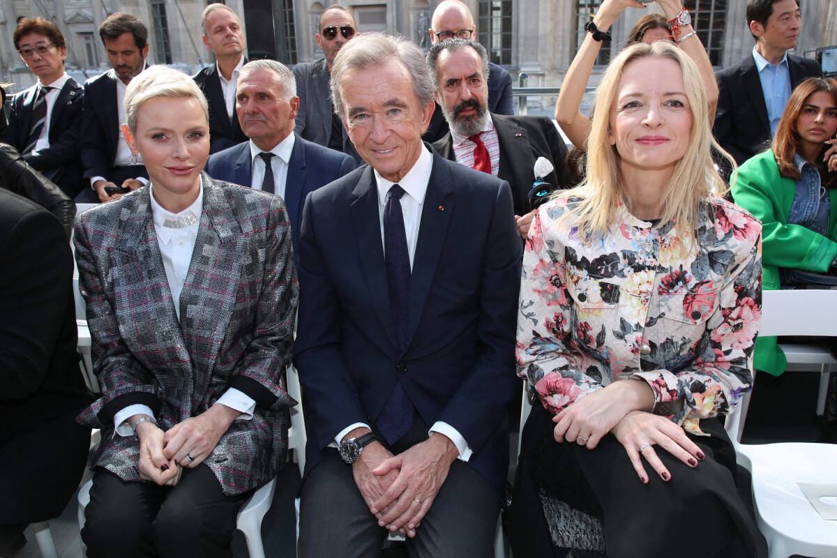Princess Charlene of Monaco, Bernard Arnault at Louis Vuitton SS23