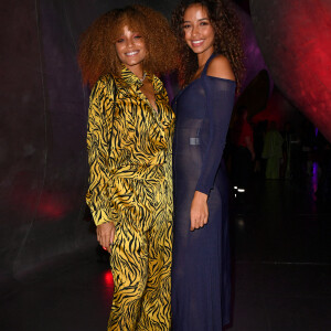 Flora Coquerel (Miss France 2014)l et Alicia Aylies (Miss France 2017), à la soirée Kérastase au Centre Pompidou à Paris le 20 octobre 2022 © Veeren / Bestimage 