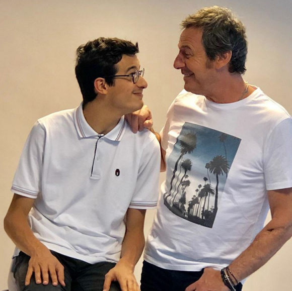 Jean-Luc Reichmann et Paul, candidat "Les 12 Coups de midi" sur TF1. Octobre 2019.