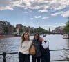 Alexia Laroche-Joubert avec ses filles Solveig et Isaure à Amsterdam.