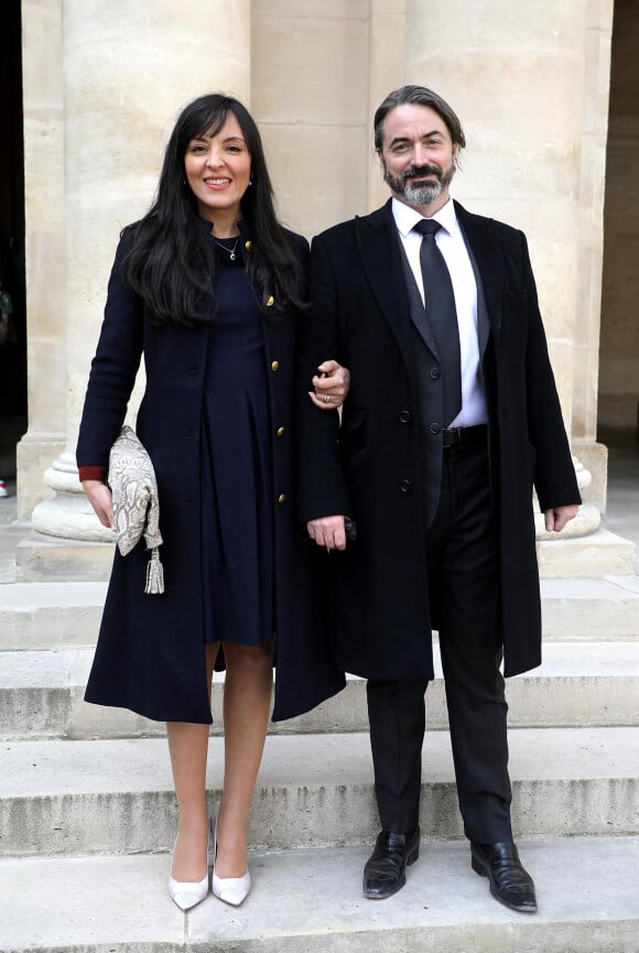 Le prince Joachim Murat et sa femme la princesse Yasmine - Commémoration du bicentenaire de la mort de Napoléon 1er aux Invalides à Paris. Le 5 mai 2021. 
