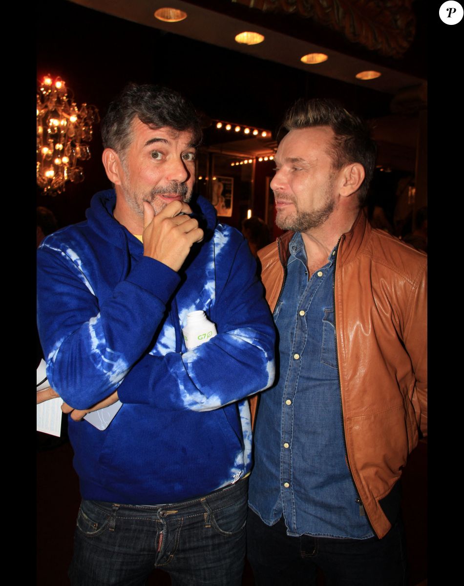 Exclusif - Stéphane Plaza et Jeanfi Janssens - Personnalités au spectacle de A.Kavanagh "Happy" au Casino de Paris, après 5 ans d'absence. Le 21 octobre 2022 © Baldini / Bestimage