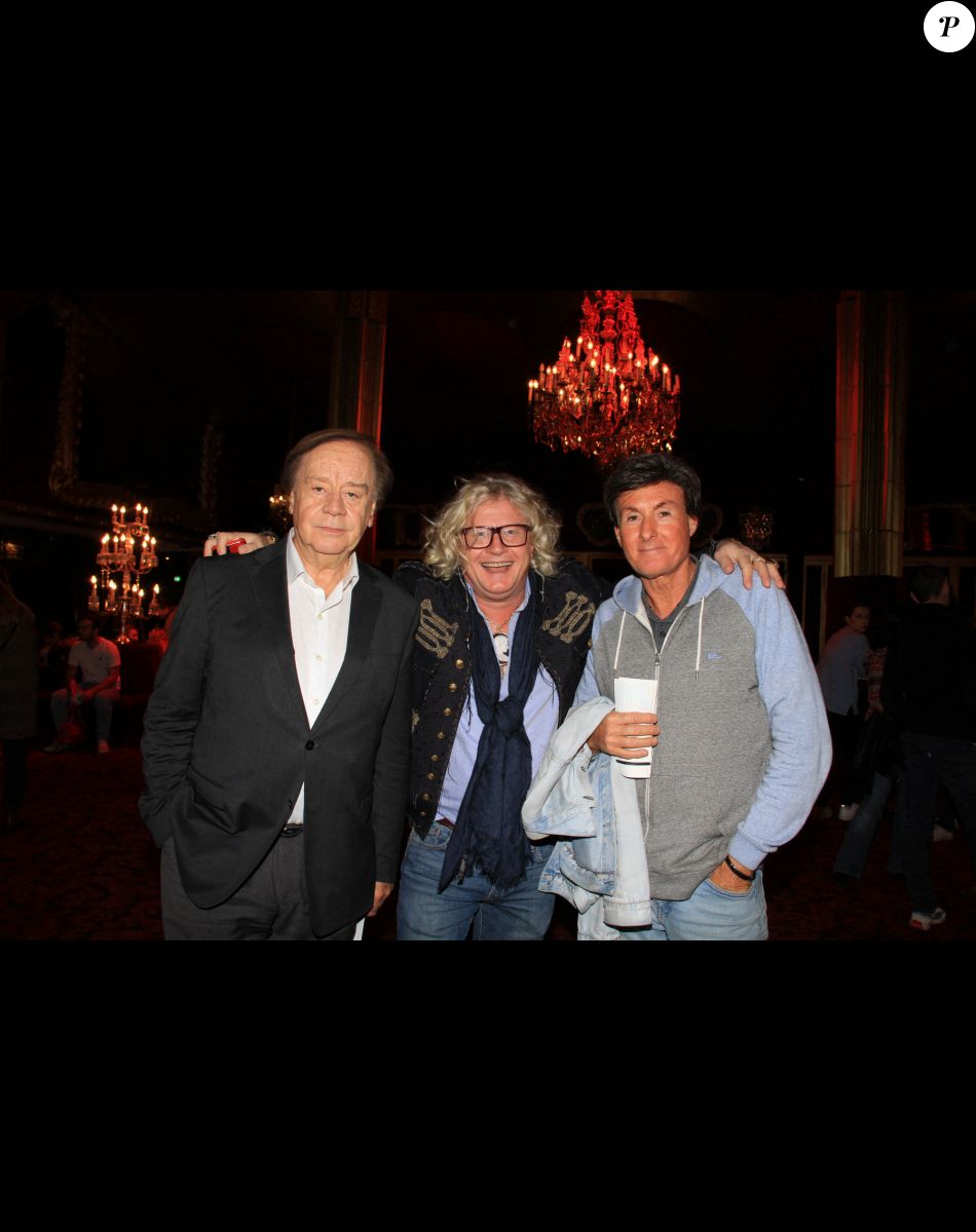 Exclusif - Daniel Lauclair, Pierre-Jean Chalençon et Philippe Hersen - Personnalités au spectacle de A.Kavanagh "Happy" au Casino de Paris, après 5 ans d'absence. Le 21 octobre 2022 © Baldini / Bestimage